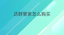 店群管家怎么购买 店群管家怎么买
