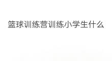 篮球训练营训练小学生什么 广州篮球训练营费用
