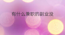 有什么兼职的副业没 做什么副业兼职的