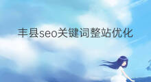 丰县seo关键词整站优化 丰县seo整站优化