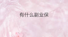 有什么副业保 快手怎么保