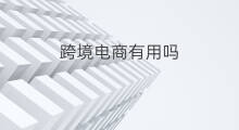 跨境电商有用吗 跨境电商口罩有用吗