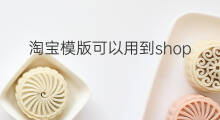 淘宝模版可以用到shopify吗 shopify免费模版够用吗