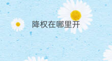 降权在哪里开 隐形降权在哪里