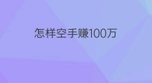 怎样空手赚100万 怎样赚100万