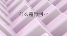 什么是微创业 什么是小微创业园