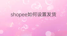 shopee如何设置发货 shopee代发如何发货