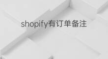 shopify有订单备注功能吗 shopify有什么功能