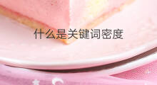 什么是关键词密度 seo关键词密度优化