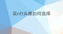 买nft头像如何选择 nft猴子头像哪里买