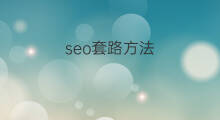 seo套路方法 seo公司优化网站套路