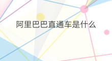 阿里巴巴直通车是什么 阿里巴巴在哪开直通车