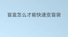 盲盒怎么才能快速变盲袋 盲袋盲盒怎么