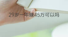 29岁一年赚45万可以吗 一年赚500万可以吗英语