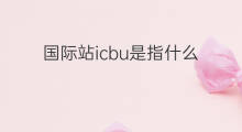 国际站icbu是指什么 icbu国际站是做什么的