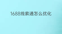 1688线索通怎么优化 1688线索成本是指什么