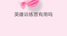 英雄训练营有用吗 vlog训练营有用吗