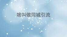 啥叫做同城引流 什么叫做引流页面