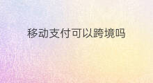 移动支付可以跨境吗 跨境电商需要移动支付吗