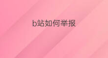 b站如何举报 b站怎么举报