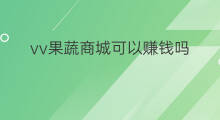 vv果蔬商城可以赚钱吗 果蔬超市赚钱吗