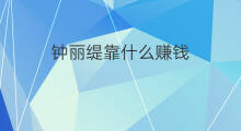 钟丽缇靠什么赚钱 中国靠什么赚钱