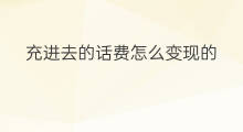 充进去的话费怎么变现的 红包怎么充话费