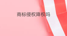 商标侵权降权吗 商标权到底降权多久