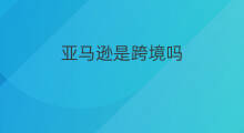 亚马逊是跨境吗 亚马逊购物是亚马逊吗
