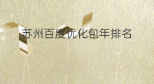 苏州百度优化包年排名 苏州优化百度排名