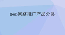 seo网络推广产品分类 seo网络推广代理分类