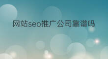 网站seo推广公司靠谱吗 宣城网站推广排名哪家靠谱