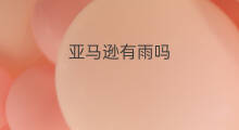 亚马逊有雨吗 亚马逊购物是亚马逊吗