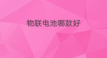 物联电池哪款好 物联网和物联云哪个好