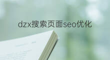 dzx搜索页面seo优化 冀州页面seo优化