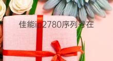 佳能ip2780序列号在哪里 佳能ip110怎么查序列号