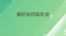 海虾如何取虾皮 扬州哪里卖海虾皮