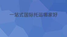 一站式国际托运哪家好 一站式国际托运哪家好便宜