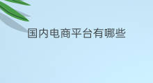 国内电商平台有哪些 国内的跨境电商平台有哪些