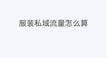 服装私域流量怎么算 什么算私域流量