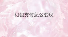 和包支付怎么变现 话费支付通道怎么变现