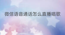 微信语音通话怎么直播唱歌 快手直播怎么语音通话