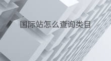 国际站怎么查询类目 国际站怎么新建类目