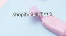 shopify文案用中文写可以吗 用chatgpt写文案