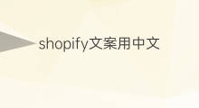 shopify文案用中文写可以吗 用chatgpt写文案