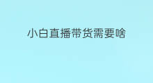 小白直播带货需要啥 小白如何直播带货