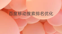 百度移动搜索排名优化 百度移动快速排名优化