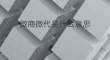 微商微代是什么意思 微商的总代是什么意思