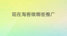 现在淘客做哪些推广 做淘客的人现在都在干啥