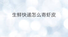 生鲜快递怎么寄虾皮 虾皮跨境电商快递怎么寄